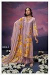 Adeline 2252 By Ganga Silk Organza Printed Dress Material Catalog